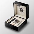 Longines Longines Spirit L3.803.5.53.6 механические мужские часы часы, крупный план черный циферблат
