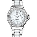 TAG Heuer TAG Heuer Formula 1 WAH1218.BA0861  WAH1218.BA0861 кварцевые женские часы белый циферблат, браслет сталь + керамические вставки — вид спереди