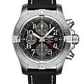Breitling Breitling Avenger Chronograph GMT 45 A24315101B1X1  A24315101B1X1 механические мужские часы черный циферблат, браслет кожаный — вид спереди