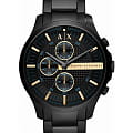 Armani Exchange Armani Exchange Cayde  AX2164  AX2164 кварцевые мужские часы черный циферблат, браслет сталь с ip покрытием — вид спереди