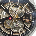 Rado Rado True Automatic Open Heart R27100162 механические мужские часы часы крупный план черный циферблата