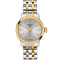 Tissot Tissot Classic Dream Lady T129.210.22.031.00 Classic Dream T1292102203100 кварцевые женские часы серебристый циферблат, браслет сталь c pvd покрытием — вид спереди