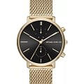 Michael Kors Michael Kors Portia MK8503  MK8503 кварцевые мужские часы черный циферблат, браслет нержавеющая сталь с pvd-покрытием — вид спереди