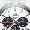 Orient Orient Chronograph WV0041TX chronograph японские мужские часы на браслете нержавеющая сталь боковой вид