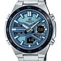 Casio Casio Edifice EFV-C110D-2BDF (EFV-C110D-2B) EFV EFV-C110D-2B кварцевые мужские часы голубой циферблат, браслет нержавеющая сталь — вид спереди