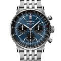 Breitling Breitling Navitimer B01 Chronograph 41 AB0139241C1A1  AB0139241C1A1 механические мужские часы синий циферблат, браслет нержавеющая сталь — вид спереди