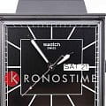 Swatch Swatch Square Bioceramic Standard SO34B701, bioceramic швейцария женские часы на браслете биоматериал боковой вид