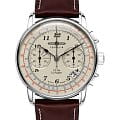 Zeppelin Zeppelin LZ126 Los Angeles 76145  76145 кварцевые мужские часы бежевый циферблат, браслет кожаный — вид спереди