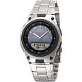 Casio Casio Illuminator AW-80D-2A  AW-80D-2A кварцевые мужские часы синий циферблат, браслет нержавеющая сталь — вид спереди