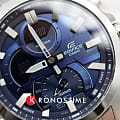 Casio Casio Edifice ECB-30D-2ADF (ECB-30D-2A) кварцевые мужские часы часы крупный план синий циферблата
