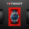 Tissot Tissot Chemin des Tourelles Powermatic 80 T099.407.16.048.00 мужские часы синий циферблат на запястье