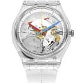 Swatch Swatch Gent Biosourced Standard SO28K100  SO28K100 кварцевые женские часы прозрачный циферблат, браслет пластик — вид спереди