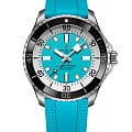 Breitling Breitling Superocean Automatic 44 A17376211L2S2  A17376211L2S2 механические мужские часы голубой циферблат, браслет каучук — вид спереди