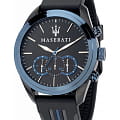 Maserati Maserati Traguardo R8871612006  R8871612006 кварцевые мужские часы  черный циферблат, браслет силикон — вид спереди
