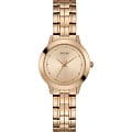 Guess GUESS  W0989L3  W0989L3 кварцевые женские часы золотой циферблат, браслет сталь с ip покрытием — вид спереди