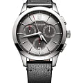 Victorinox Victorinox ALLIANCE Sport Chronograph 241748  241748 кварцевые мужские часы  серый циферблат, браслет кожаный — вид спереди