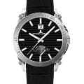 Jacques Lemans Jacques Lemans Derby 1-2202B  1-2202B кварцевые мужские часы черный циферблат, браслет кожаный — вид спереди