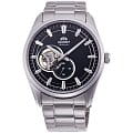Orient Orient Contemporary RA-AR0002B  RA-AR0002B механические мужские часы черный циферблат, браслет нержавеющая сталь — вид спереди