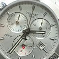 Tissot Tissot PR 100 Sport Chic Chronograph T101.917.11.031.00 кварцевые женские часы часы крупный план серебристый циферблата