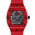 Philipp Plein Philipp Plein $keleton Crystal PWPTA0224  PWPTA0224 механические мужские часы черный циферблат, браслет термополиуретан — вид спереди