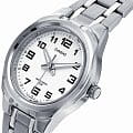 Casio Casio Collection LTP-1310PD-7B кварцевые женские часы часы крупный план белый циферблата