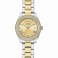 Guess Guess Dress Mini Luna GW0841L2  GW0841L2 кварцевые женские часы золотой циферблат, браслет нержавеющая сталь с ip-покрытием — вид спереди
