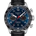 Tissot Tissot PRS 516 Automatic Chronograph T131.627.16.042.00 PRS 516 T1316271604200 механические мужские часы синий циферблат, браслет кожаный — вид спереди