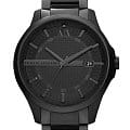 Armani Exchange Armani Exchange Hampton AX2104  AX2104 кварцевые мужские часы черный циферблат, браслет сталь с ip покрытием — вид спереди