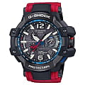 Casio Casio G-Shock GPW-1000RD-4A  GPW-1000RD-4A электронные мужские часы черный циферблат, браслет  — вид спереди
