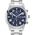 Guess Guess Sport Atticus GW0917G1  GW0917G1 кварцевые мужские часы синий циферблат, браслет нержавеющая сталь — вид спереди