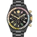 Philipp Plein Philipp Plein Nobile Lady PWSBA0623  PWSBA0623 кварцевые женские часы черный циферблат, браслет нержавеющая сталь с ip-покрытием — вид спереди