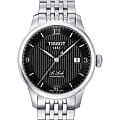 Tissot Tissot Le Locle Automatic COSC T006.408.11.057.00 Le Locle Automatic T0064081105700 механические мужские часы черный циферблат, браслет нержавеющая сталь — вид спереди