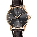 Mido Mido Baroncelli M8690.3.13.8  M86903138 механические мужские часы черный циферблат, браслет кожаный — вид спереди