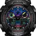 Casio Casio G-Shock GA-100RGB-1ADR (GA-100RGB-1A) мужские часы цветной циферблат на запястье