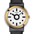 Tissot Tissot Heritage Memphis Gent T134.410.27.011.00  T1344102701100 кварцевые мужские часы белый циферблат, браслет кожаный — вид спереди