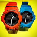 Casio Casio G-Shock GBA-800-2A2 G-SQUAD, наручные мужские часы фото под углом