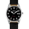 Jacques Lemans Jacques Lemans Serie 200 1-2005A  1-2005A кварцевые женские часы черный циферблат, браслет кожаный — вид спереди