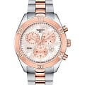 Tissot Tissot PR 100 Sport Chic Chronograph T101.917.22.151.00 PR 100 Sport Chic T1019172215100 кварцевые женские часы перламутровый циферблат, браслет сталь c pvd покрытием — вид спереди