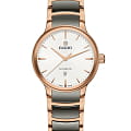 Rado Rado Centrix Automatic R30019012 Automatic R30019012 механические женские часы белый циферблат, браслет высокотехнологичная керамика + нержавеющая сталь с pvd покрытием — вид спереди
