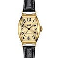 Tissot Tissot Heritage Porto Mechanical T128.161.36.262.00  T1281613626200 механические женские часы  золотой циферблат, браслет кожаный — вид спереди