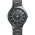 Rado Rado True Thinline R27742162  R27742162 кварцевые женские часы черный циферблат, браслет высокотехнологичная керамика — вид спереди