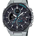 Casio Casio Edifice ECB-950DB-1ADF (ECB-950DB-1A) ECB ECB-950DB-1A кварцевые мужские часы черный циферблат, браслет нержавеющая сталь — вид спереди