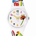 Swatch Swatch Gent Biosourced Standart SO28W108  SO28W108 кварцевые женские часы цветной циферблат, браслет силикон — вид спереди