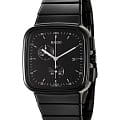 Rado Rado R5.5 R28885152  R28885152 кварцевые мужские часы черный циферблат, браслет высокотехнологичная плазменная керамика — вид спереди