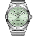 Breitling Breitling Chronomat Automatic 36 A10380101L1A1  A10380101L1A1 механические женские часы зеленый циферблат, браслет нержавеющая сталь — вид спереди