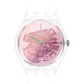 Swatch Swatch Gent Standard GE290  GE290 кварцевые женские часы розовый циферблат, браслет силикон — вид спереди