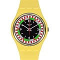 Swatch Swatch Gent Bioceramic Standard SO31J400  SO31J400 кварцевые мужские часы цветной циферблат, браслет биоматериал — вид спереди