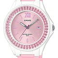 Casio Casio Collection LX-500H-4E5VEF  LX-500H-4E5VEF кварцевые женские часы розовый циферблат, браслет пластик — вид спереди