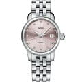Mido Mido Baroncelli Lady Twenty Five M039.007.11.336.00  M0390071133600 механические женские часы розовый циферблат, браслет нержавеющая сталь — вид спереди