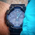Casio Casio G-Shock GA-100-1A2NDR (GA-100-1A2DR) — полный набор фото мужские часы япония